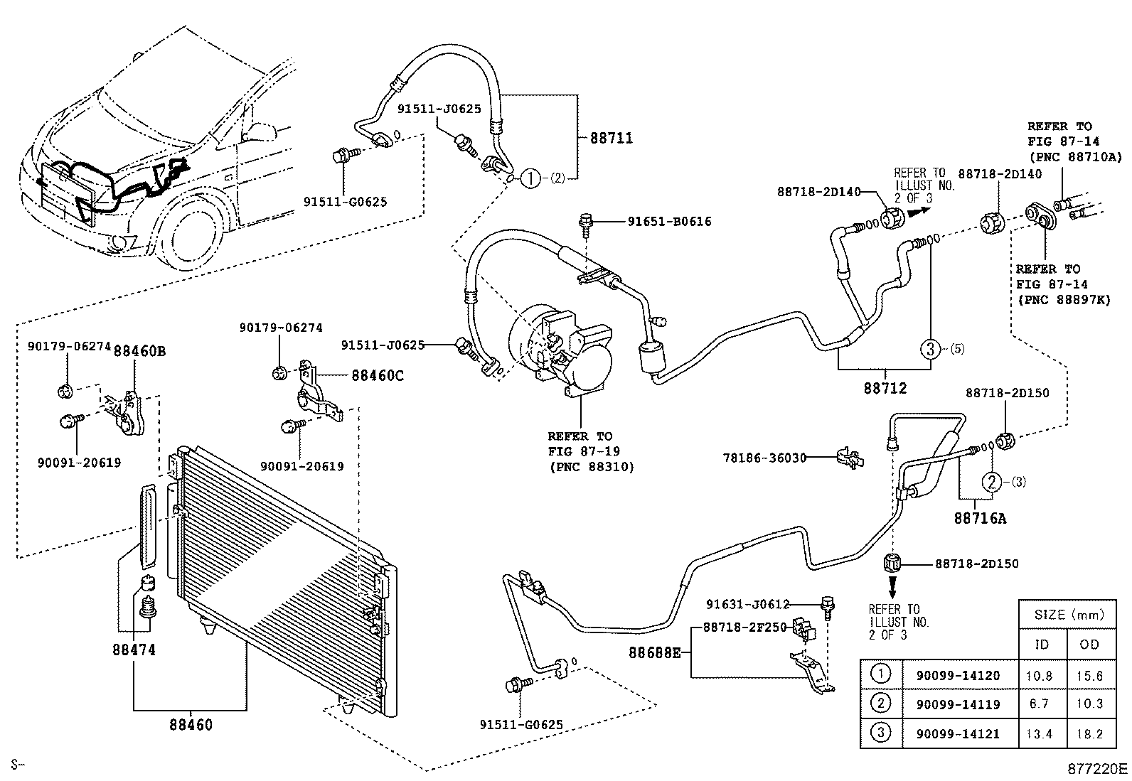88409-44010 BRACKET, COOLER CONDENSER, NO.1 product image