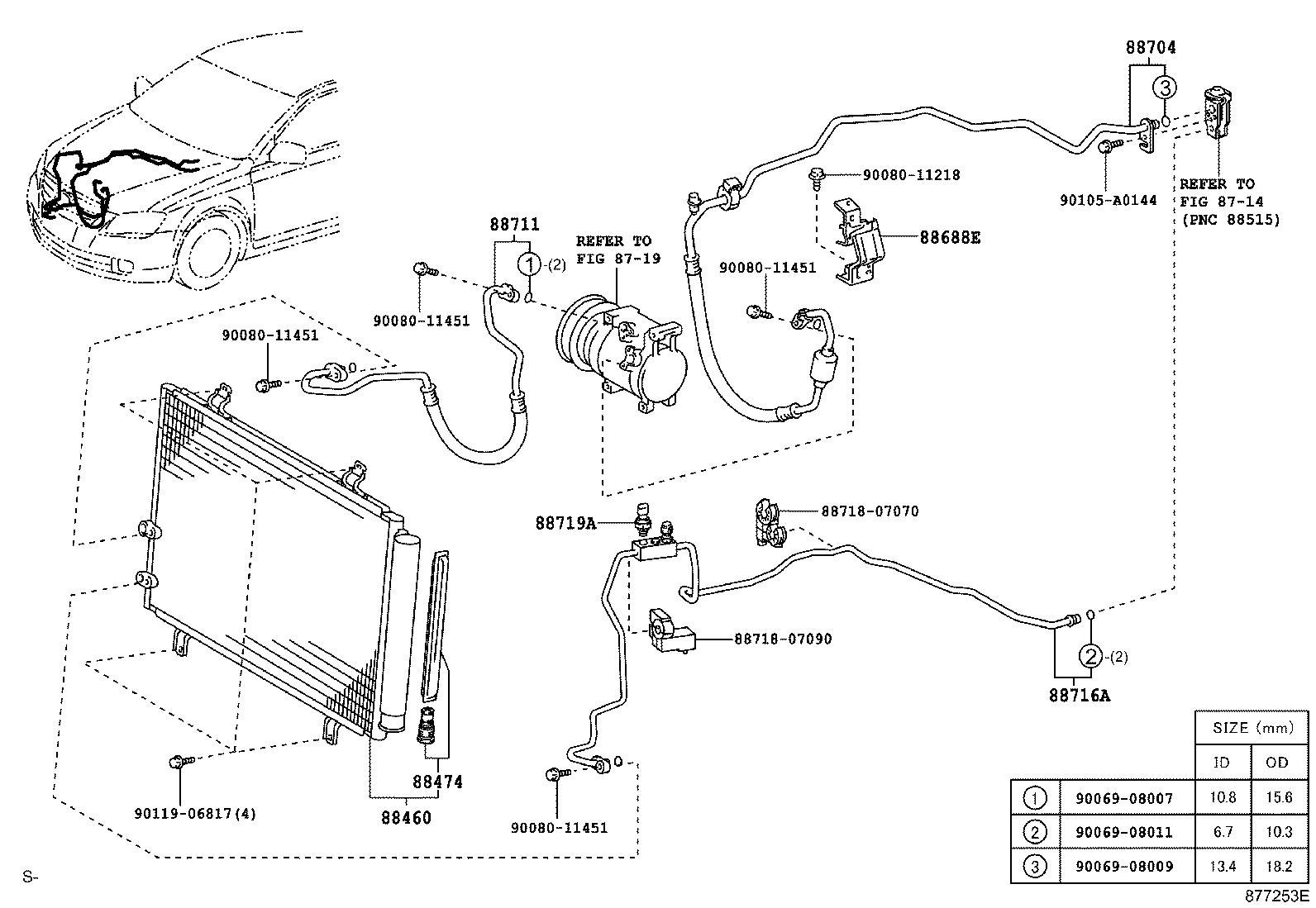 Toyota 88460-07060 CONDENSER ASSY, COOLER