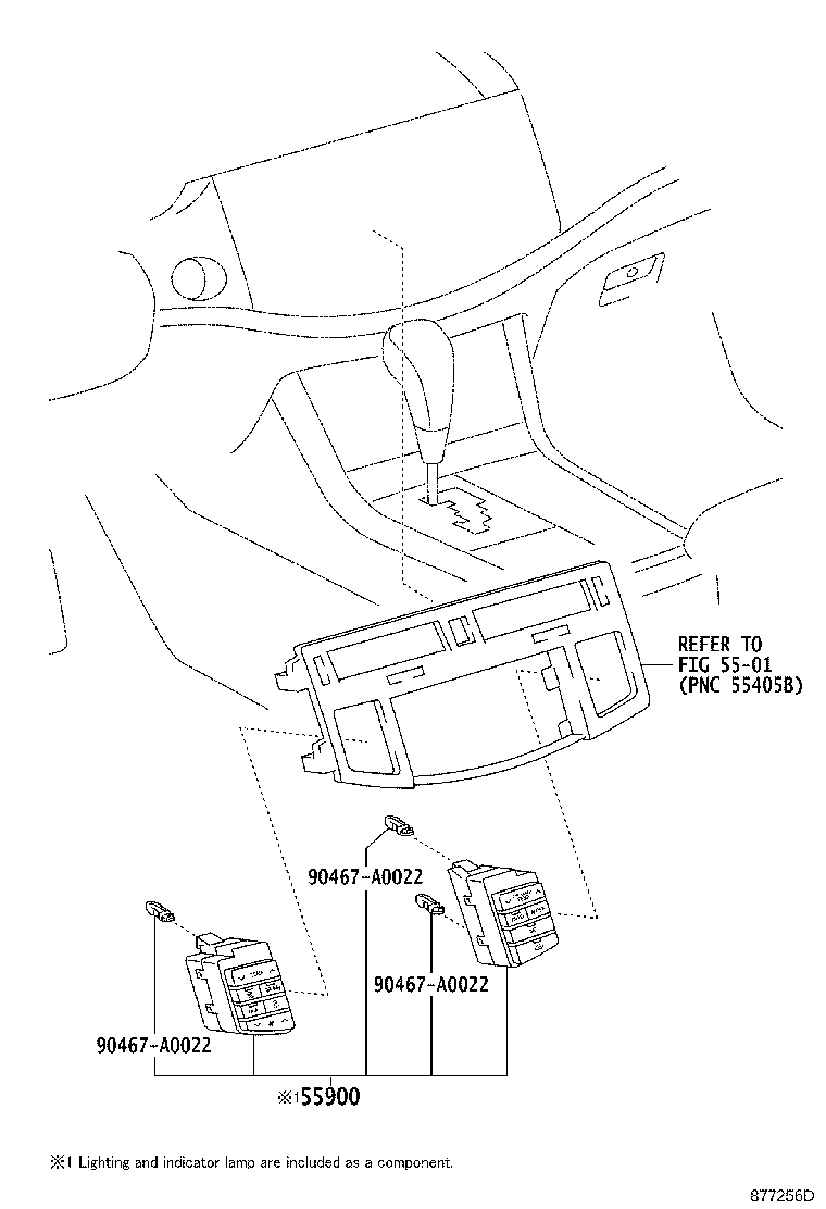 Toyota 55900-07160 CONTROL ASSY, AIR CONDITIONER