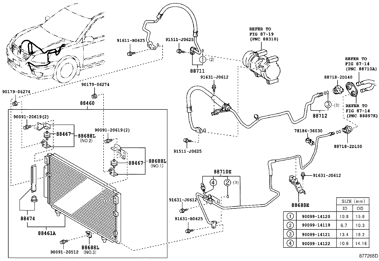 88460-20580 CORE, COOLER CONDENSER product image
