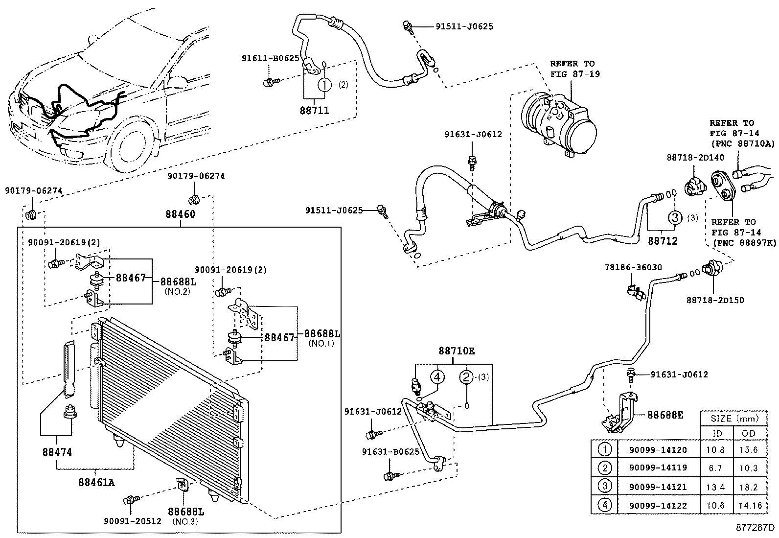 88460-20580 CORE, COOLER CONDENSER product image