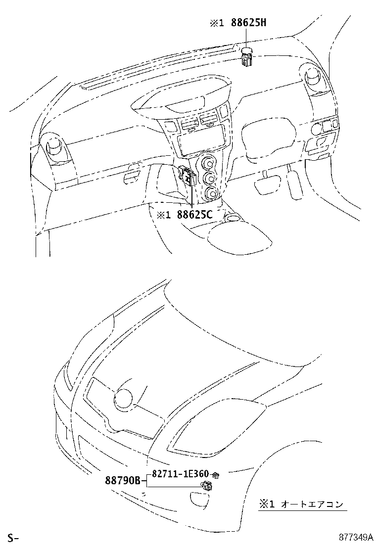 55906-52131 CABLE SUB-ASSY, DEFROSTER DAMPER CONTROL product image