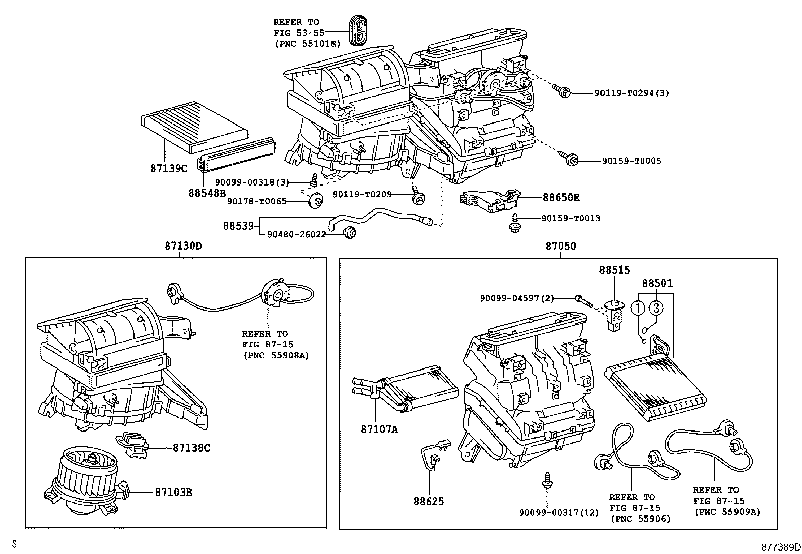 87103-0K040 MOTOR SUB-ASSY, BLOWER W/FAN product image