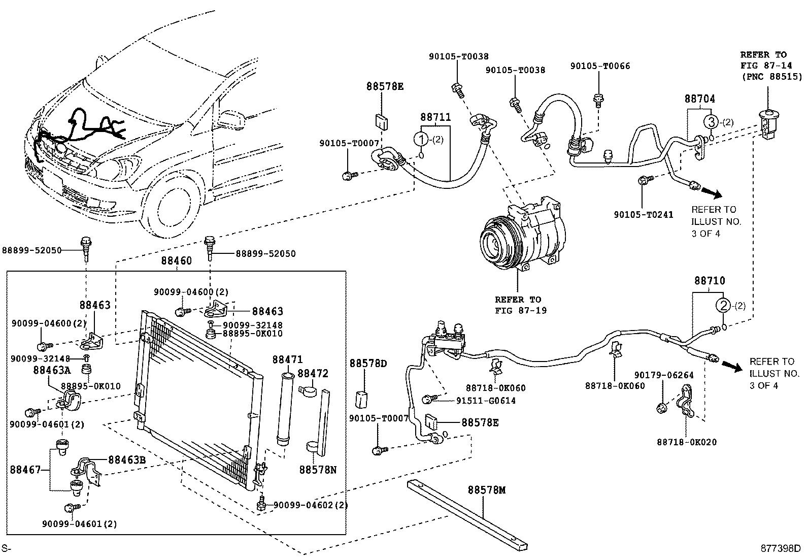88578-0K150 PACKING, COOLER PIPE, NO.1 product image