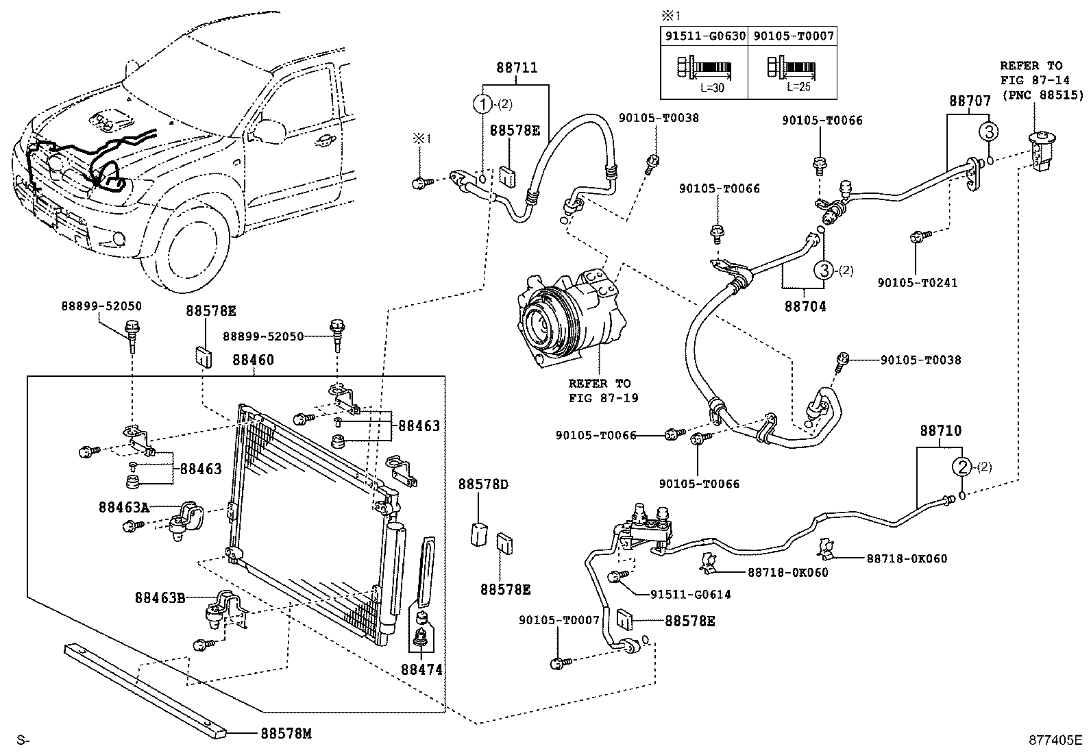 Toyota 88460-0K020 CONDENSER ASSY, COOLER