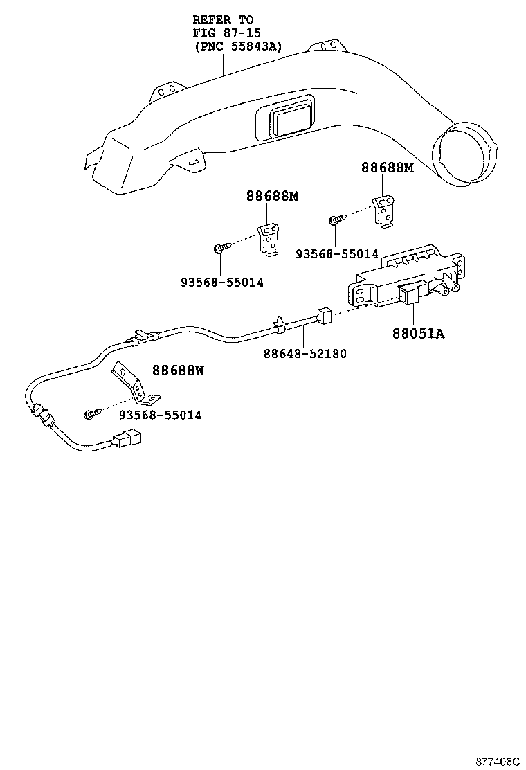 88688-52280 BRACKET, AIR PURIFIER, NO.2 product image