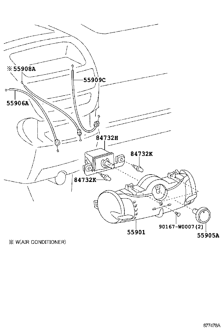 55901-0H030 BASE SUB-ASSY, HEATER CONTROL product image