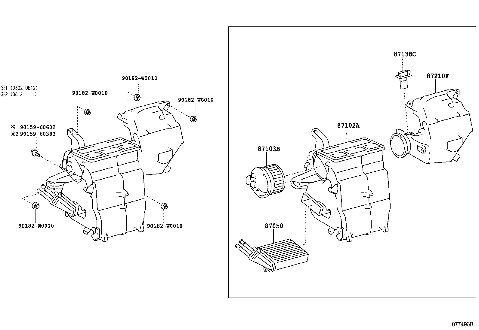 87103-0H021 MOTOR SUB-ASSY, BLOWER W/FAN product image