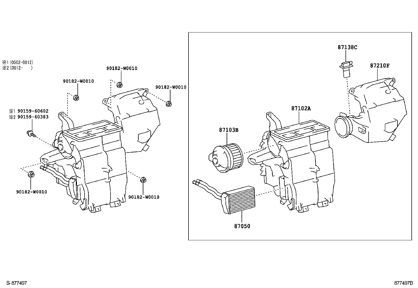87103-0H021 MOTOR SUB-ASSY, BLOWER W/FAN product image