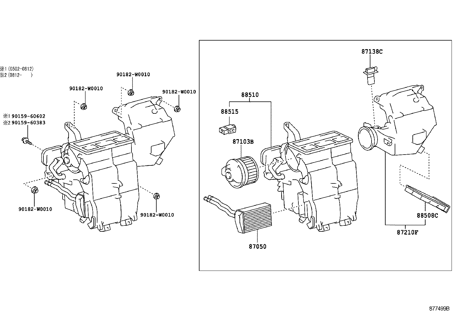 87103-0H021 MOTOR SUB-ASSY, BLOWER W/FAN product image