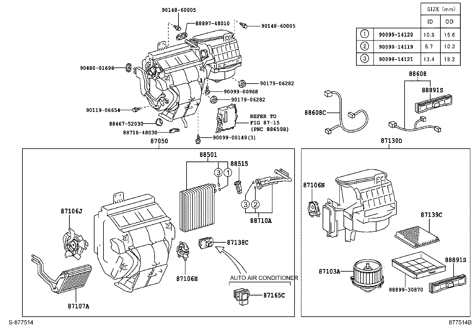 Toyota 88710-48240 TUBE ASSY, AIR CONDITIONER