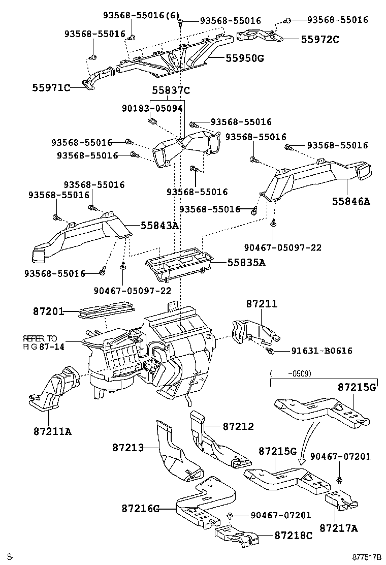 55904-48170 HOUSING SUB-ASSY, HEATER CONTROL product image