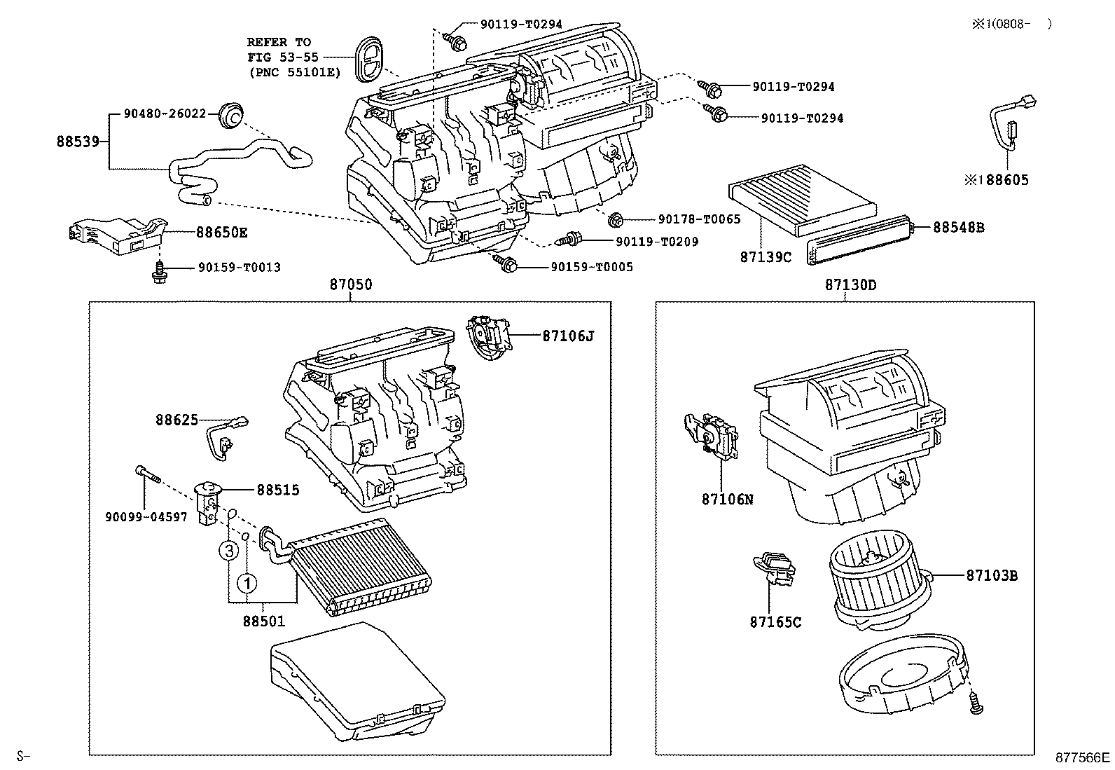 87010-0K040 UNIT ASSY, AIR CONDITIONER product image