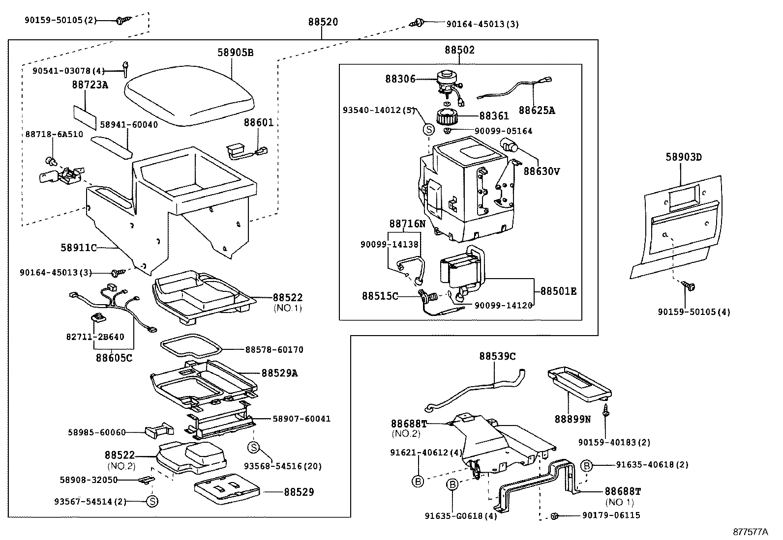 88520-60163-B1 BOX ASSY, COOLING product image