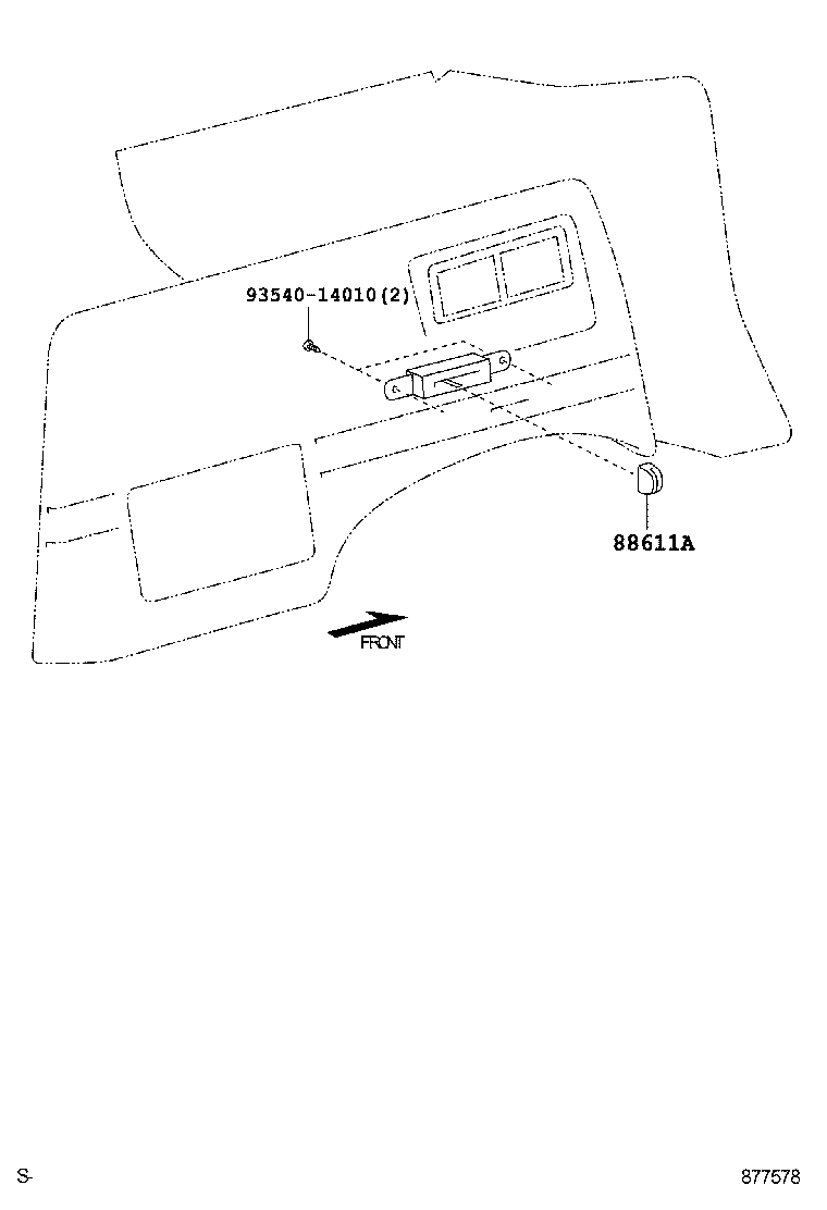 55835-04050 DUCT, HEATER TO REGISTER, CENTER product image