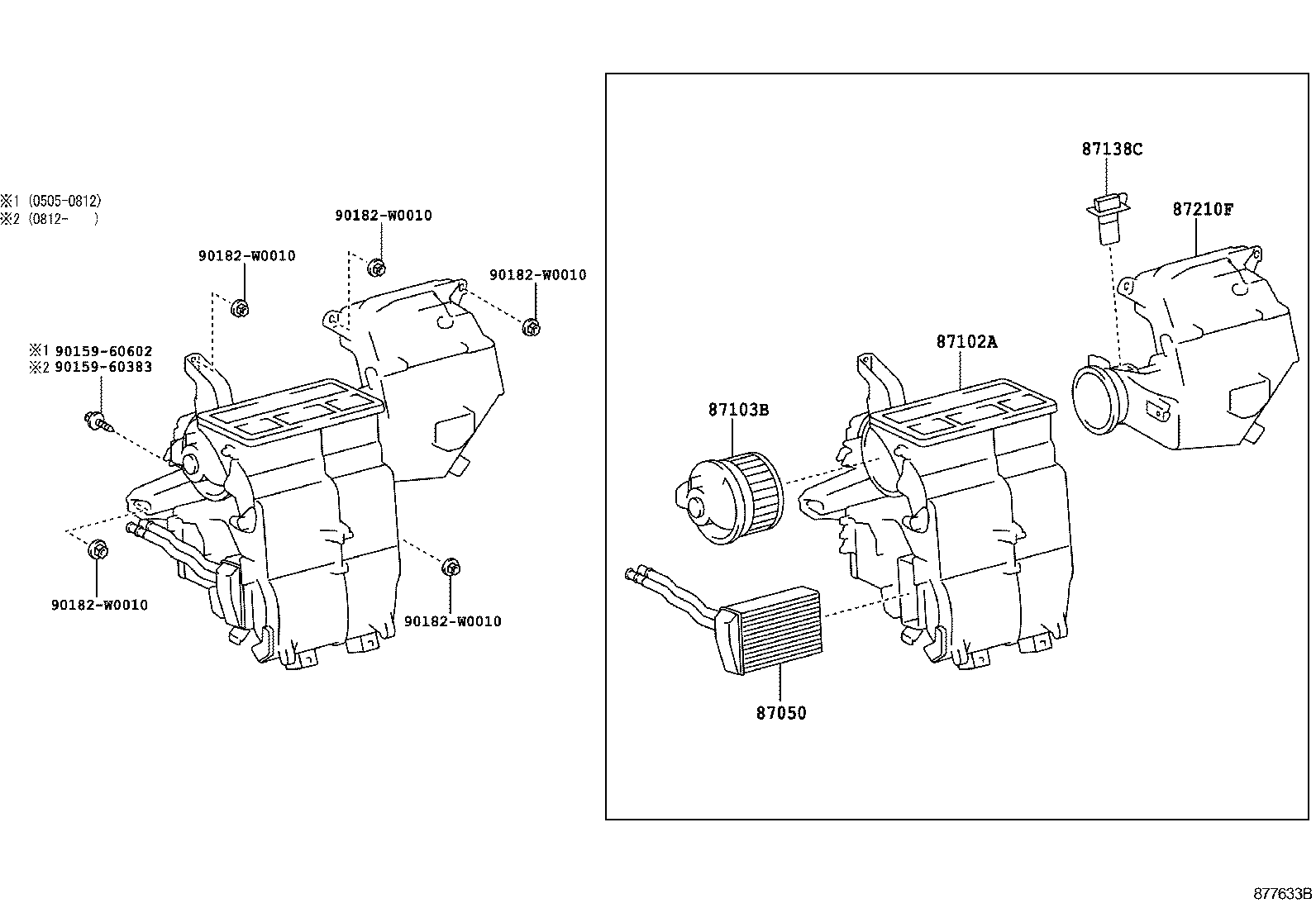 87103-0H021 MOTOR SUB-ASSY, BLOWER W/FAN product image