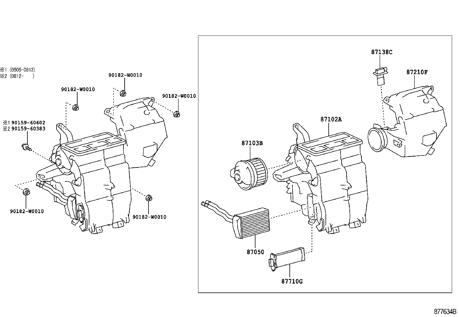 87103-0H021 MOTOR SUB-ASSY, BLOWER W/FAN product image