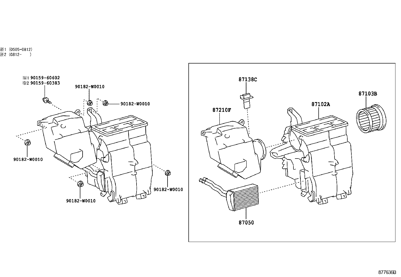 87103-0H021 MOTOR SUB-ASSY, BLOWER W/FAN product image