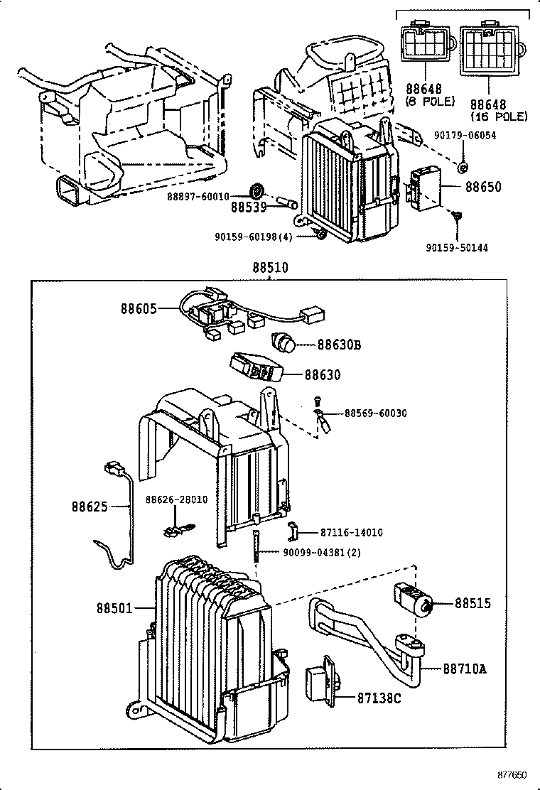 88710-60480 TUBE ASSY, AIR CONDITIONER product image