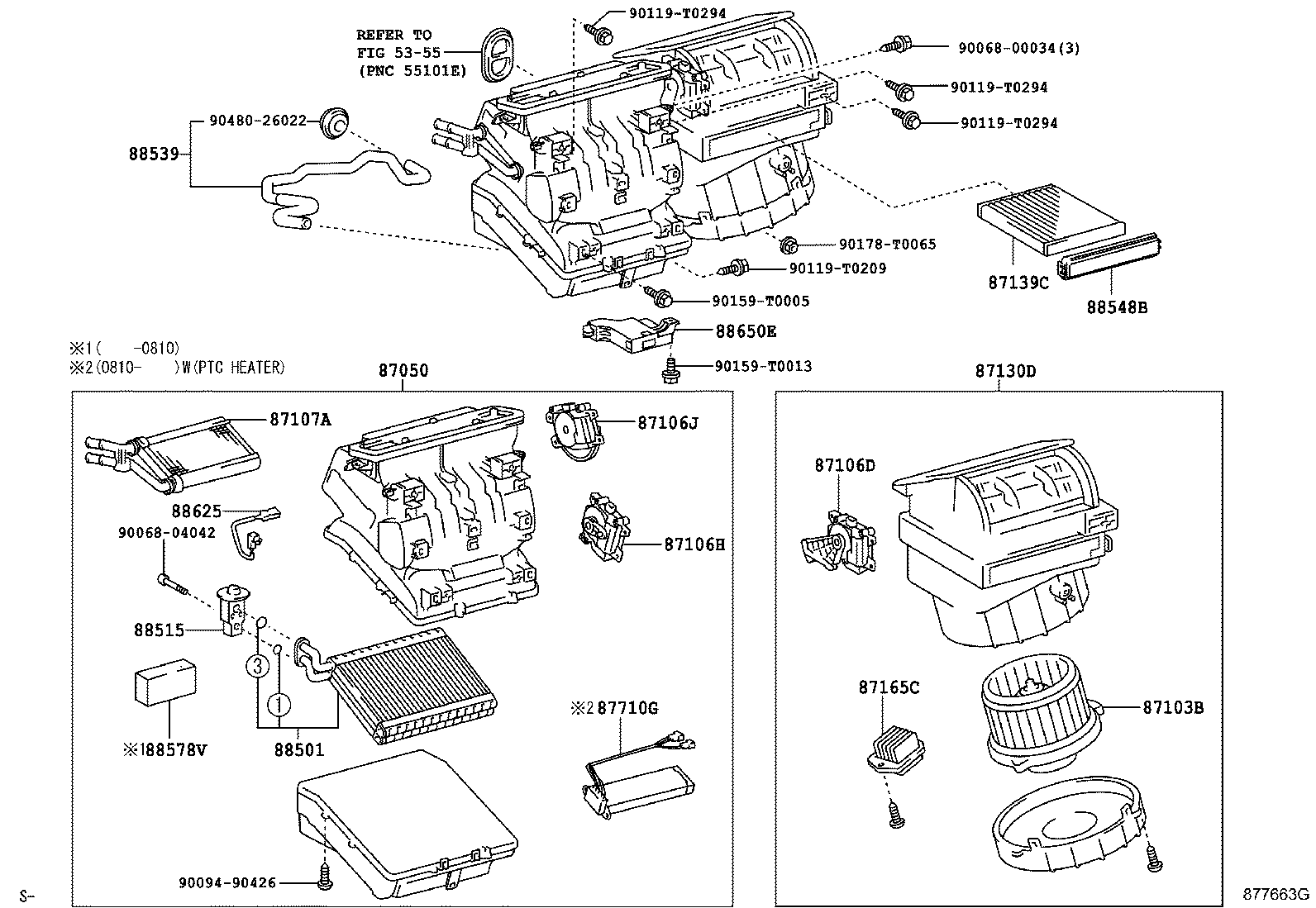 87010-0K040 UNIT ASSY, AIR CONDITIONER product image