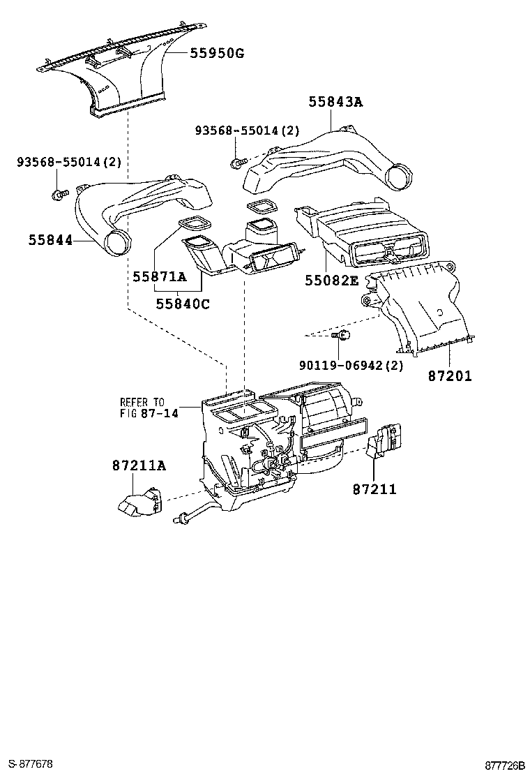 55901-52290 CONTROL SUB-ASSY, HEATER, NO.1 product image