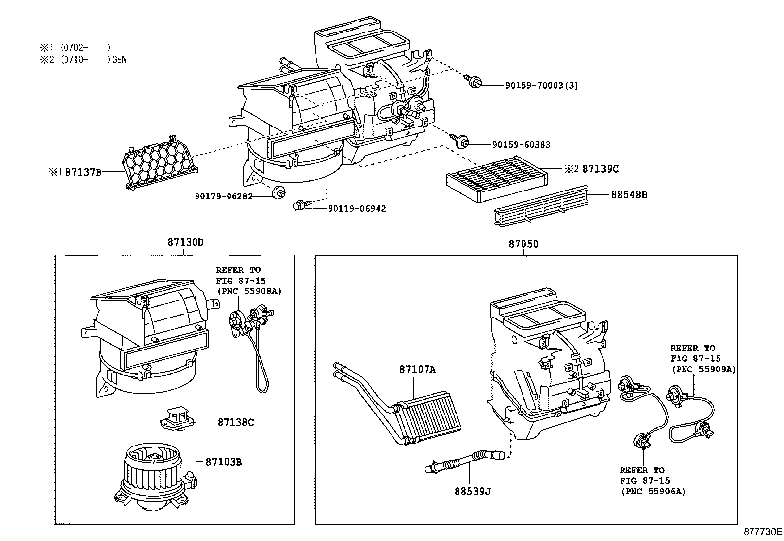 87050-52121 RADIATOR ASSY, AIR CONDITIONER product image