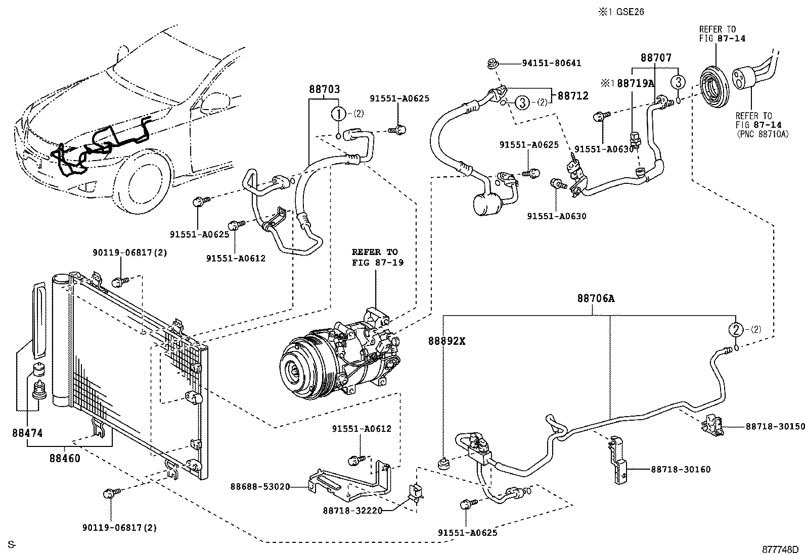 Toyota 88460-53030 CONDENSER ASSY, COOLER