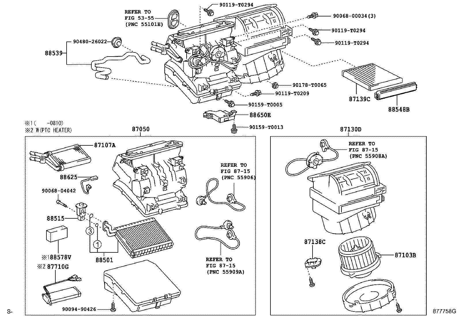 87010-0K040 UNIT ASSY, AIR CONDITIONER product image