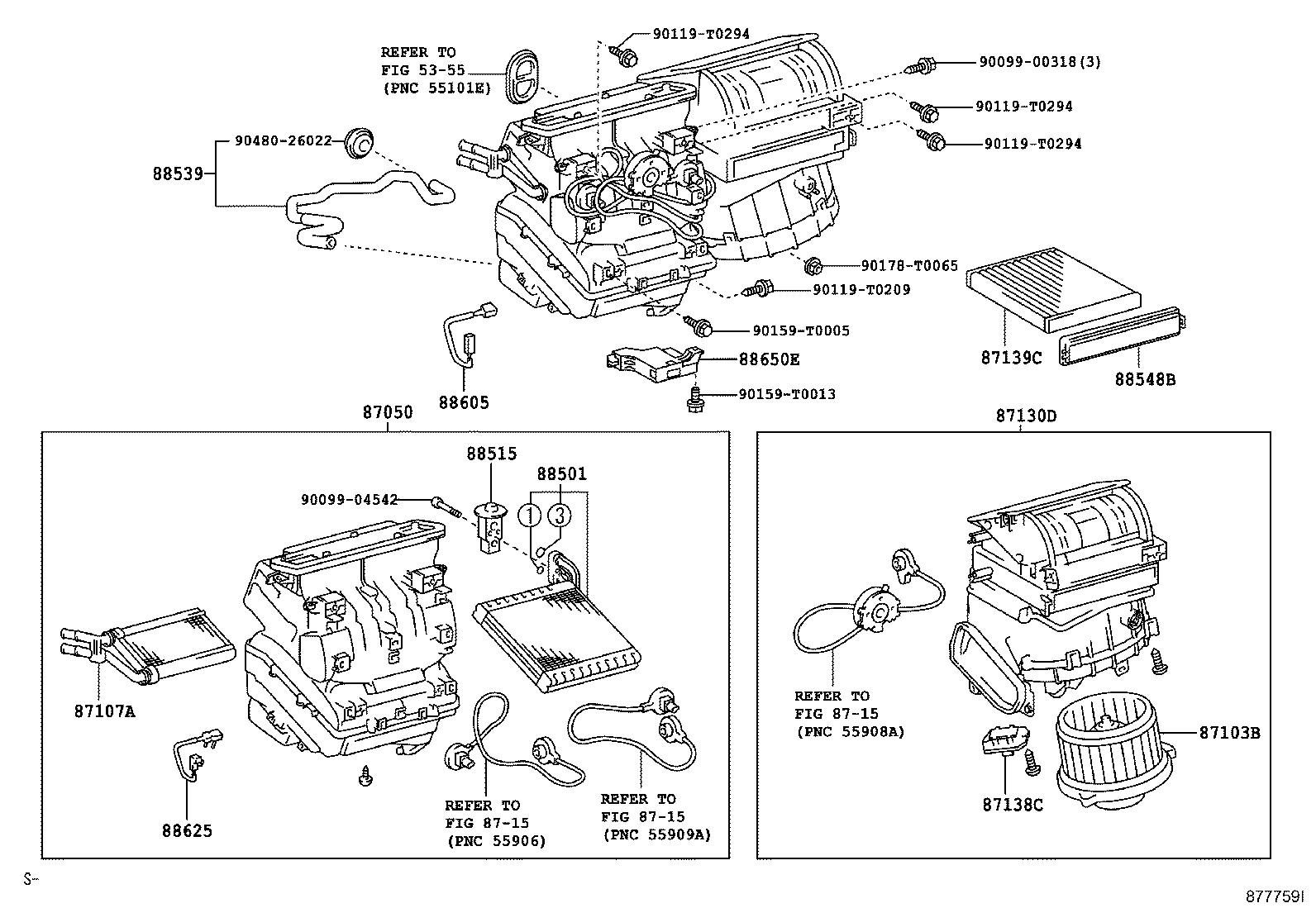 87010-0K040 UNIT ASSY, AIR CONDITIONER product image