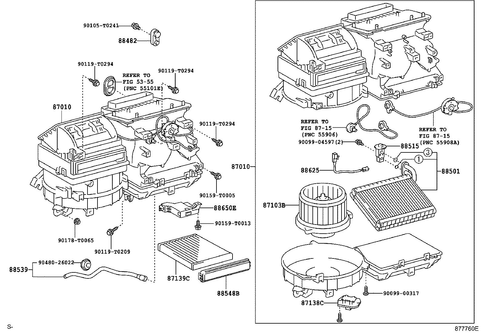 87010-0K040 UNIT ASSY, AIR CONDITIONER product image