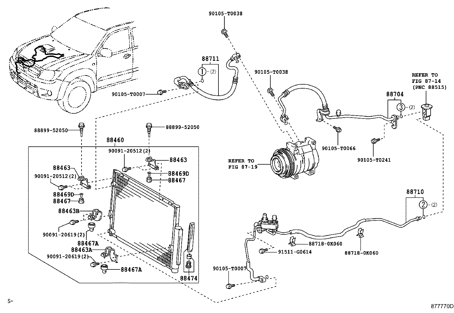 88460-0K080 CONDENSER ASSY, COOLER product image