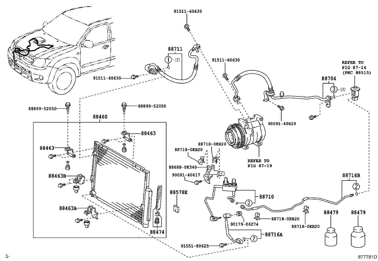 88460-0K080 CONDENSER ASSY, COOLER product image