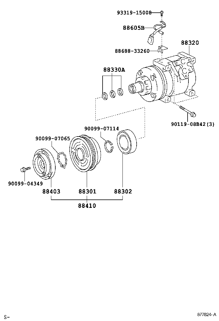 88320-02100 COMPRESSOR ASSY, COOLER product image