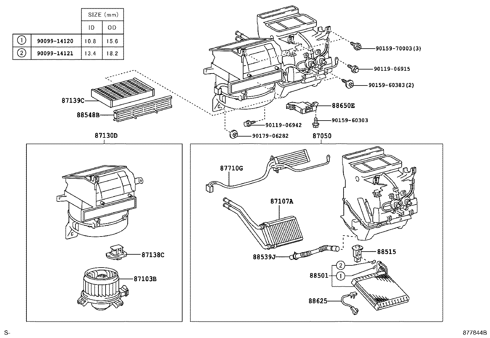 87050-52160 RADIATOR ASSY, AIR CONDITIONER product image