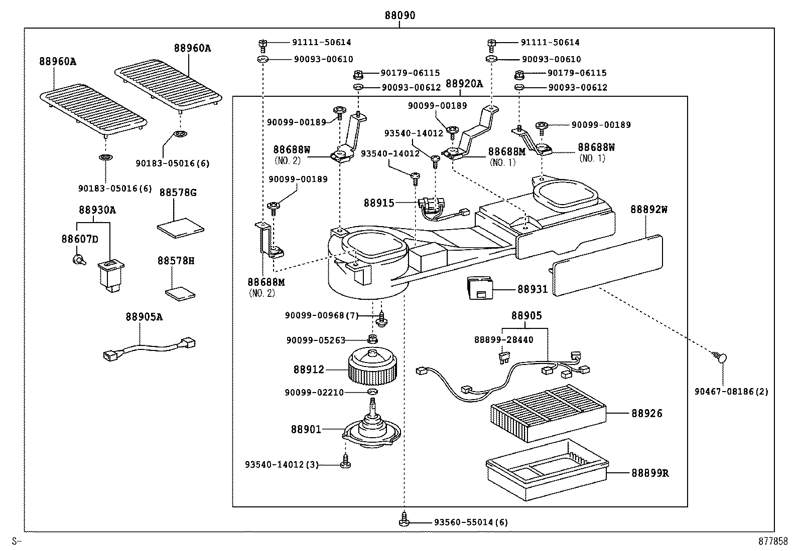 88920-30170 PURIFIER ASSY, AIR product image