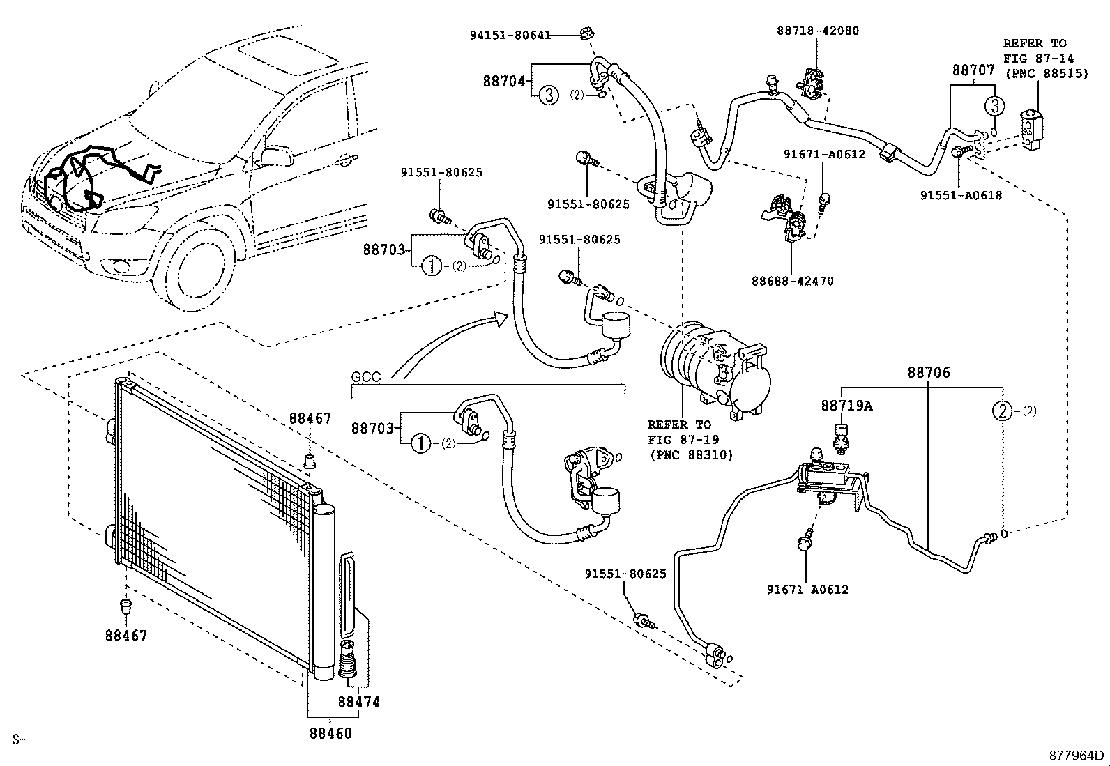 88707-42110 PIPE SUB-ASSY, SUCTION product image