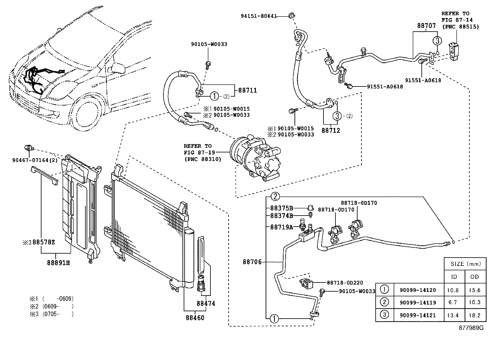 Toyota 88460-0D050 CONDENSER ASSY, COOLER