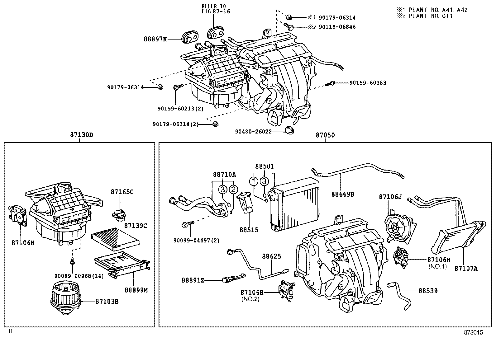 87107-33090 UNIT SUB-ASSY, HEATER RADIATOR product image