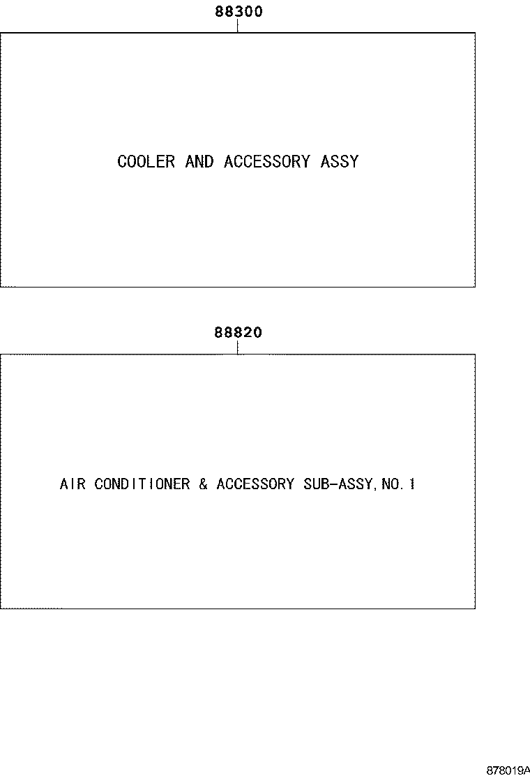 88820-52180 AIR CONDITIONER & ACCESSORY SUB-ASSY, NO.1 product image