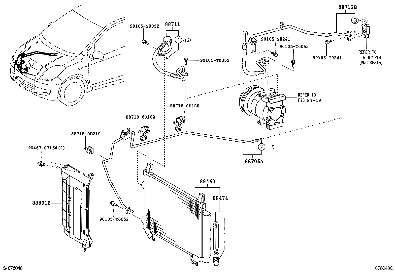 88460-0D080 CONDENSER ASSY, COOLER product image