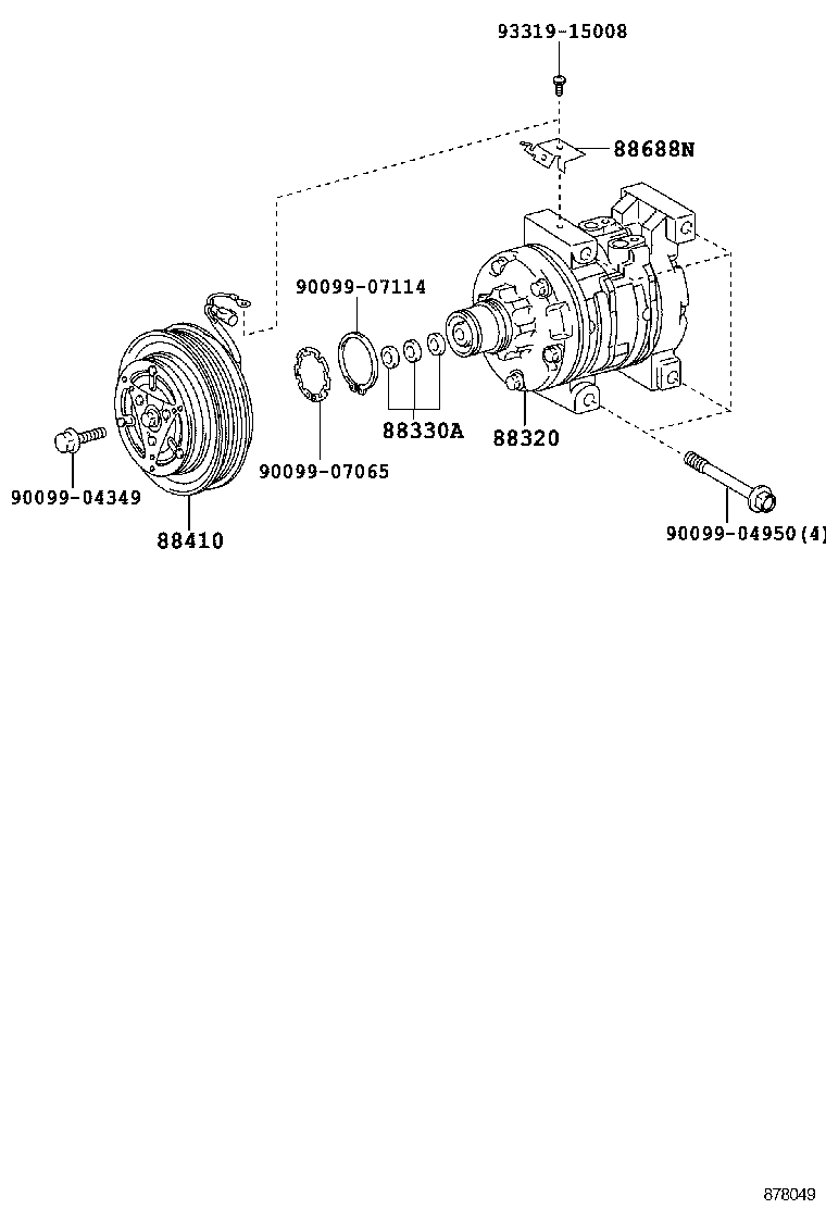 88320-0D020 COMPRESSOR ASSY, COOLER product image