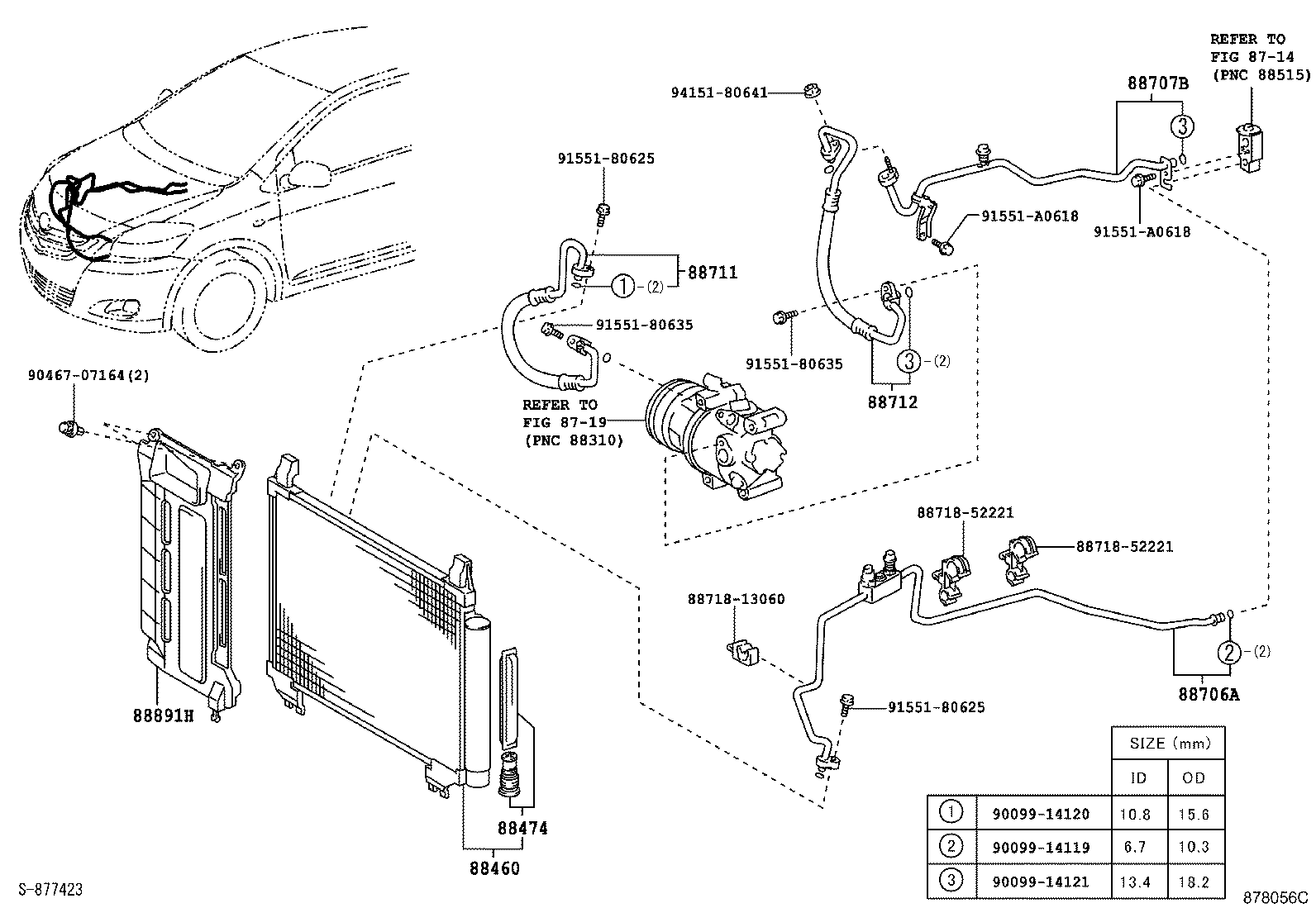 88706-52470 TUBE SUB-ASSY, LIQUID, B product image