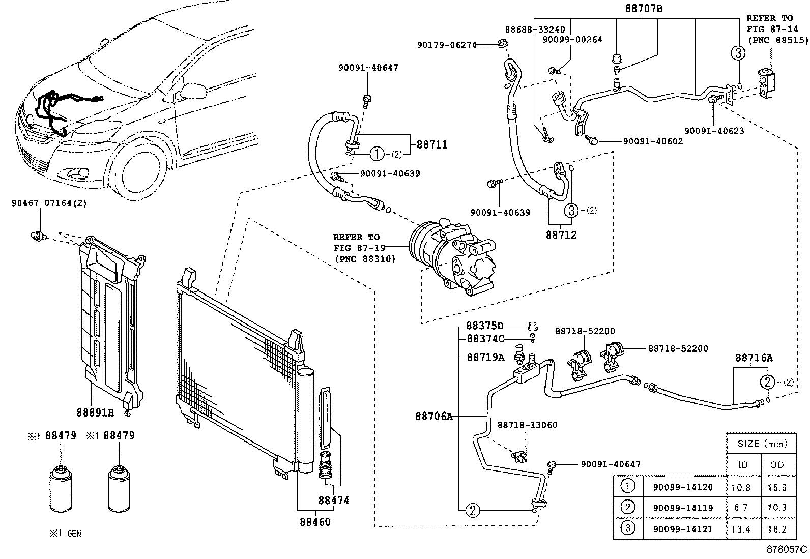 88706-52470 TUBE SUB-ASSY, LIQUID, B product image
