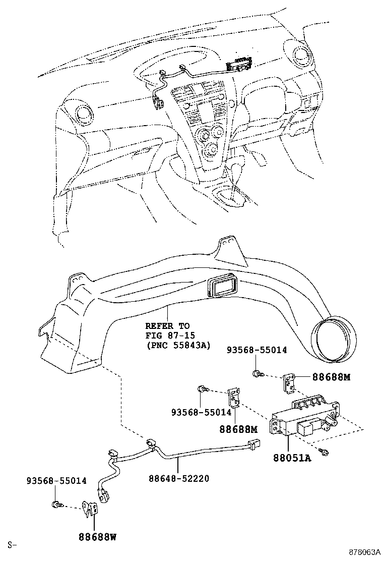 88688-52290 BRACKET, AIR PURIFIER, NO.1 product image