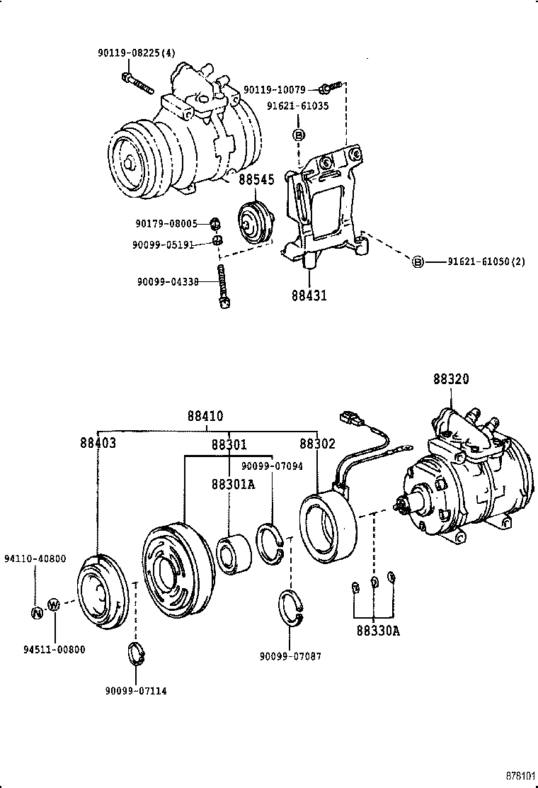 88320-60280 COMPRESSOR ASSY, COOLER product image