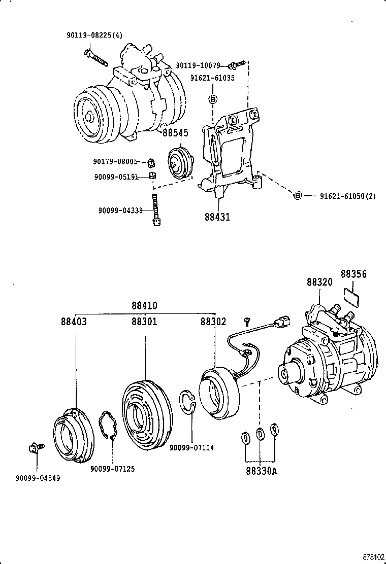 88320-60280 COMPRESSOR ASSY, COOLER product image