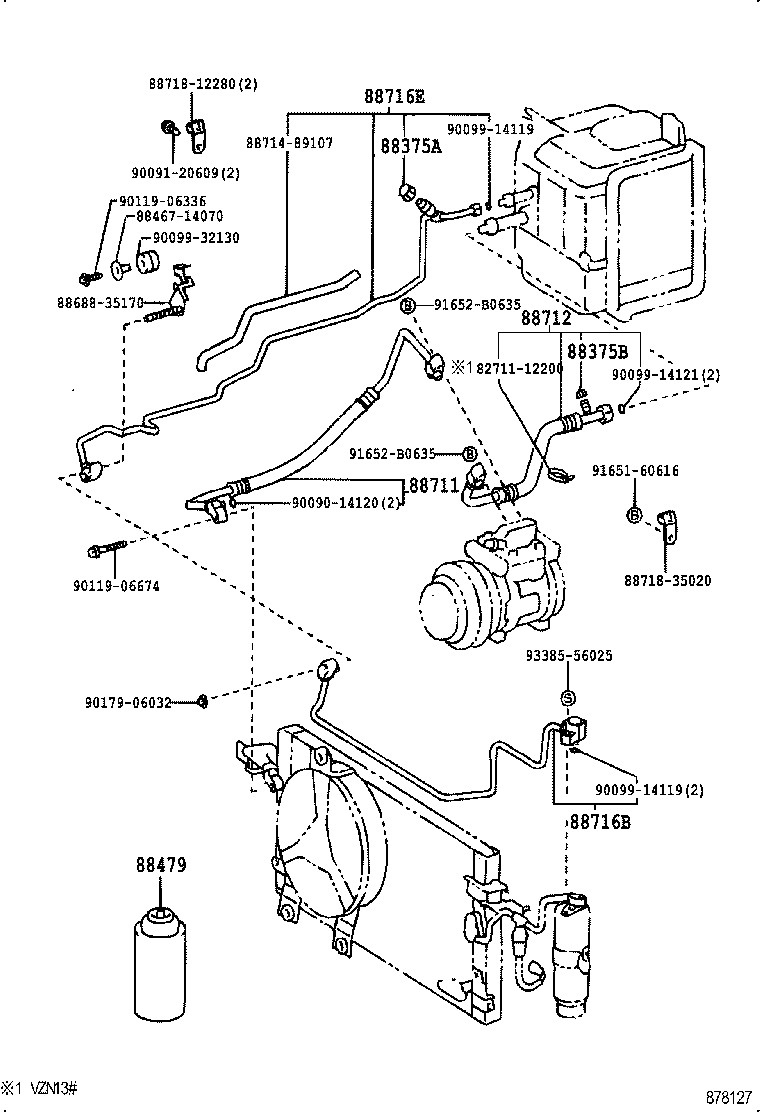 88460-35150 CONDENSER ASSY, COOLER product image