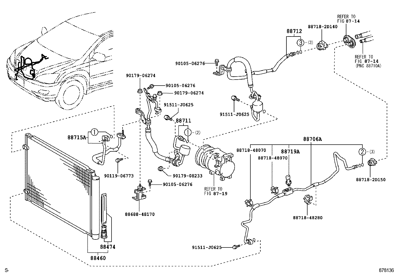 88460-48091 CONDENSER ASSY, COOLER product image