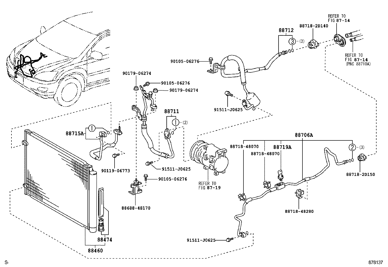 88460-48091 CONDENSER ASSY, COOLER product image