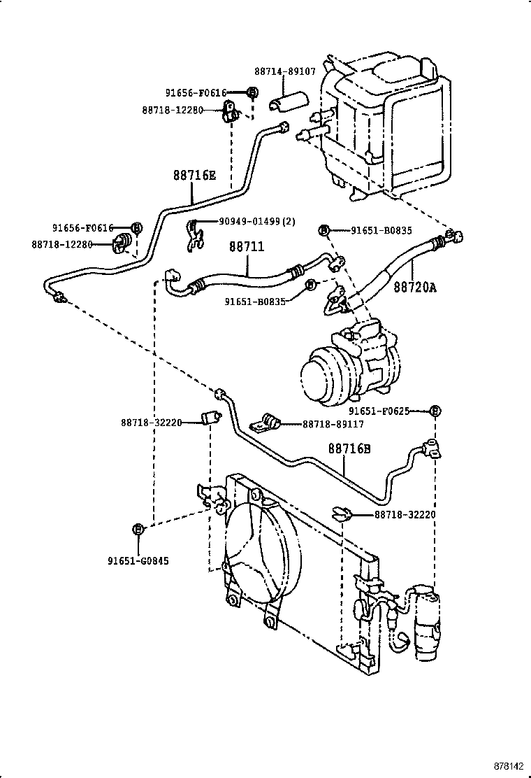 88460-35150 CONDENSER ASSY, COOLER product image